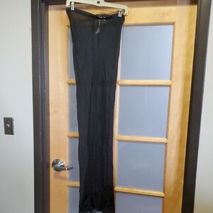 Nwot Sz 3 Jaga Black Sheer Maxi Skirt
